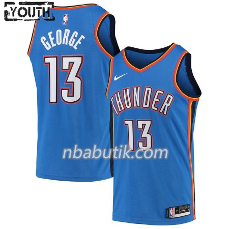 NBA Børn Trøje Oklahoma City Thunder Paul George 13 Nike 2019-20 Icon Edition Swingman